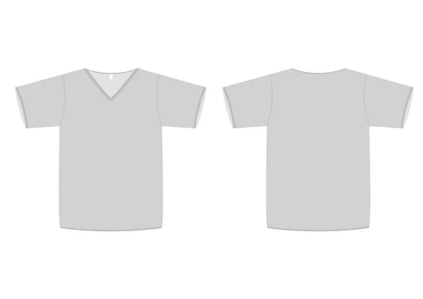 白色背景的T恤衫 — 图库矢量图片
