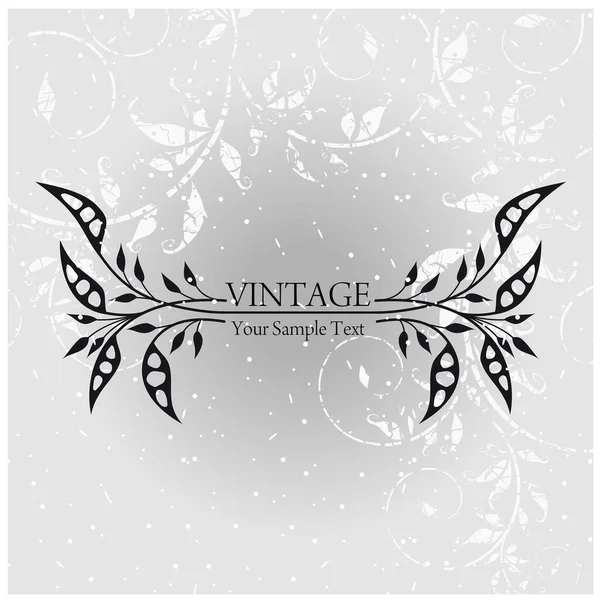 Vintage Vektor Florale Elemente — Stockvektor