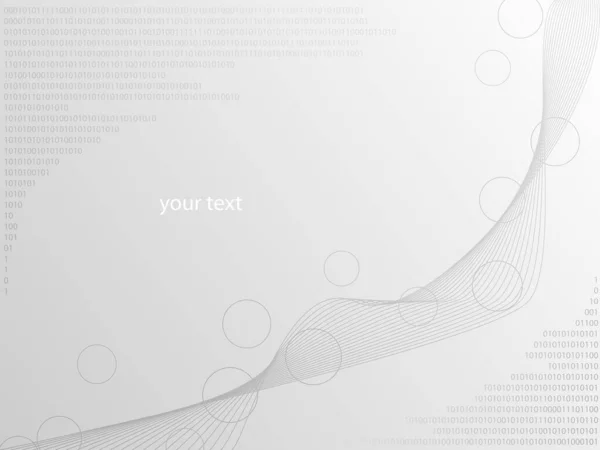Grey Background Abstract Technology Design Vector — Stock Vector
