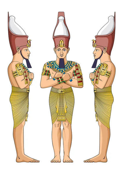 Egyptian God King — Stock Vector