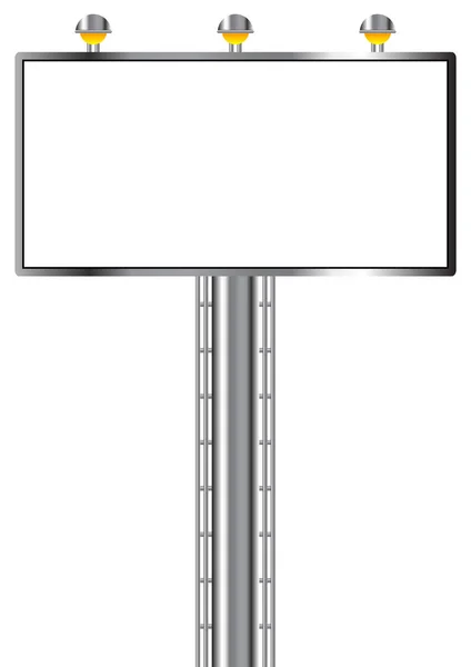 Panneau Signalisation Vide Isolé Sur Fond Blanc — Image vectorielle