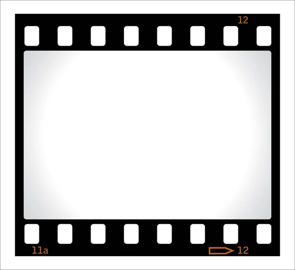 Vektor Filmstreifen Auf Weißem Hintergrund — Stockvektor