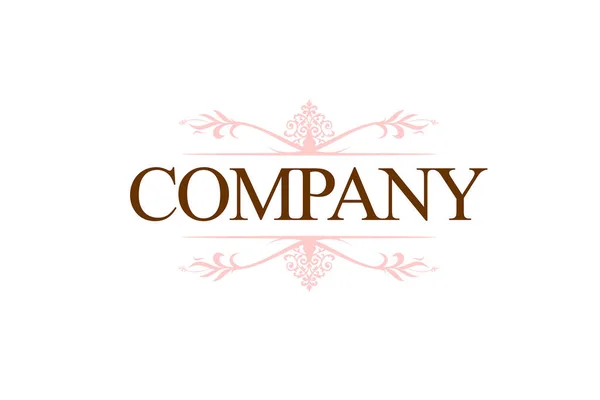 Luxo Elegante Logotipo Carta Elegante —  Vetores de Stock