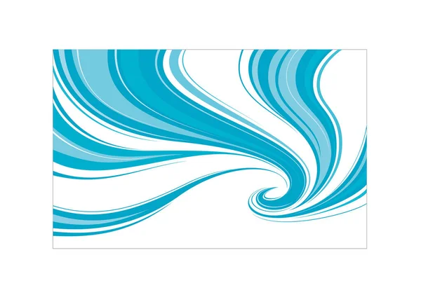 Blaue Welle Hintergrund Vektor Illustration — Stockvektor