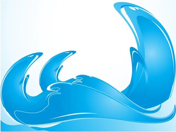 Vektorillustration Blauer Wellen — Stockvektor