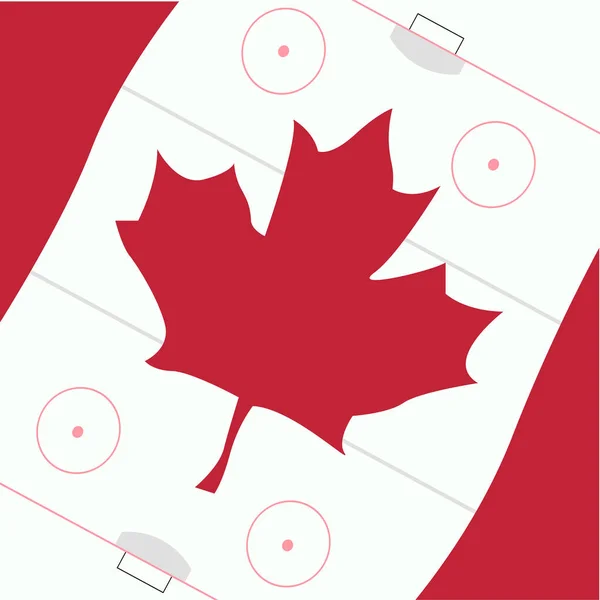 Canadian Flag Vector Illustration Simple Design — Stock Vector