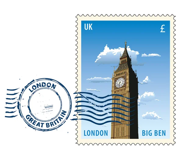 Selo Londres Grã Bretanha — Vetor de Stock