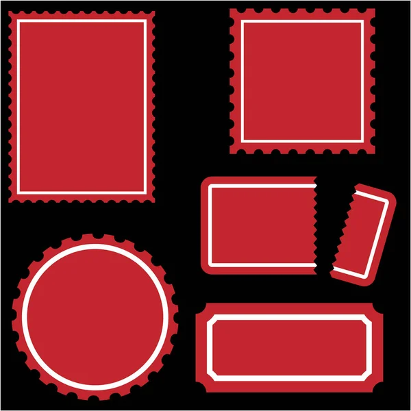 Serie Roter Marken Vektorillustration — Stockvektor