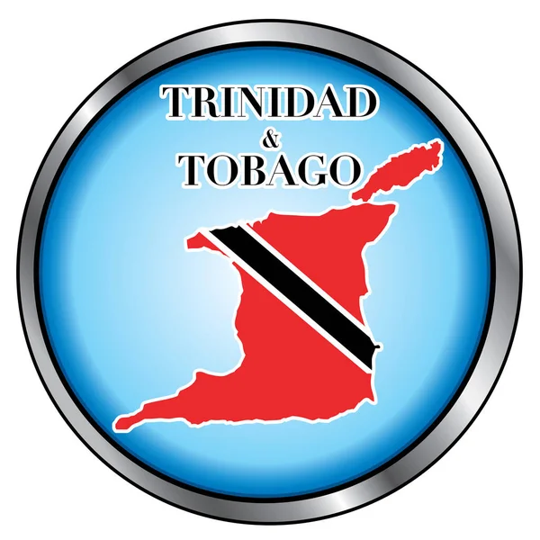 Mapa Trinidad Tobago Con Espacio Para Copias — Vector de stock