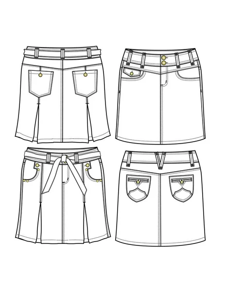 Conjunto Pantalones Cortos Para Hombre Pantalones Cortos — Vector de stock