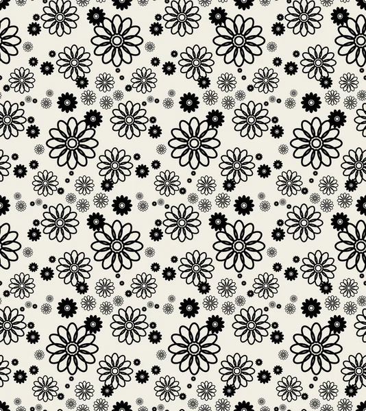 Vektor Abstrakte Florale Nahtlose Muster Hintergrund — Stockvektor