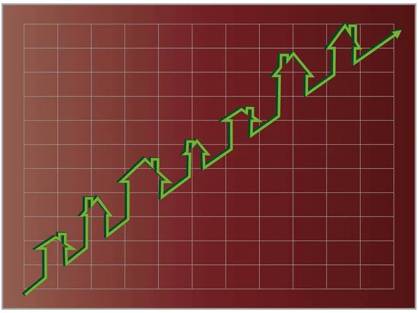 Grafico Borsa Grafico Stock — Vettoriale Stock