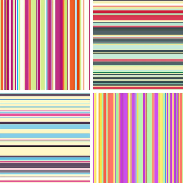 Colorful Striped Seamless Background — Stock Vector