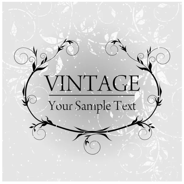 Fond Vintage Avec Cadre — Image vectorielle