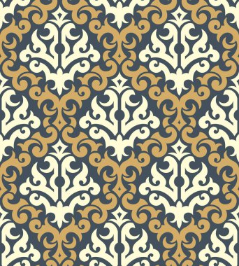 Kraliyet süslemesinin kusursuz vektör deseni