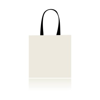 Kese kağıdı ikonu. ağ için torba vektör simgelerinin düz çizimi