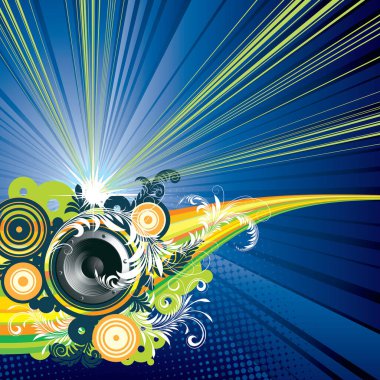 Müzik afişinin vektör illüstrasyonu