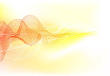 Parçacık dalgası. dinamik akış. Dalga noktalarıyla soyut arkaplan.