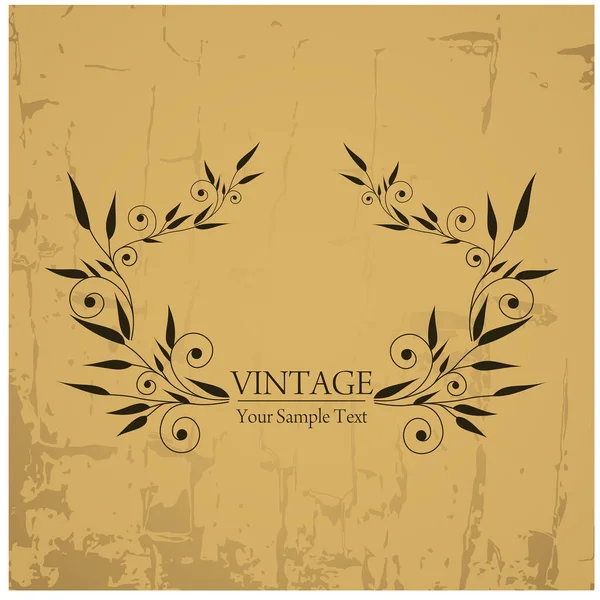 Ornamento Floral Vintage Ilustração Vetorial —  Vetores de Stock