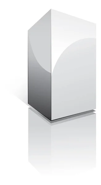 Boîte Blanche Vierge Illustration Vectorielle — Image vectorielle