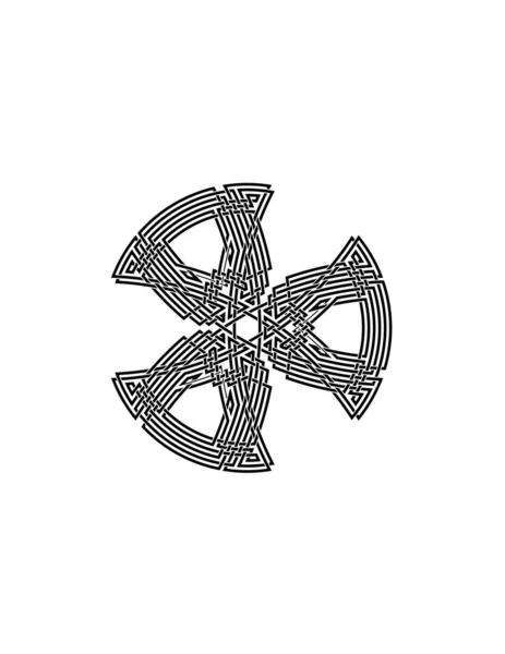 Illustration Vectorielle Dessinée Main Style Croquis Noeud Celtique — Image vectorielle