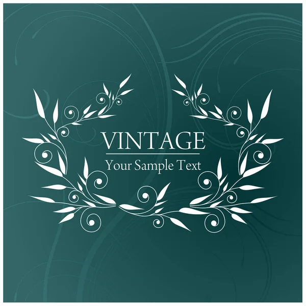 Vector Vintage Fondo Con Elementos Decorativos Para Diseño — Vector de stock