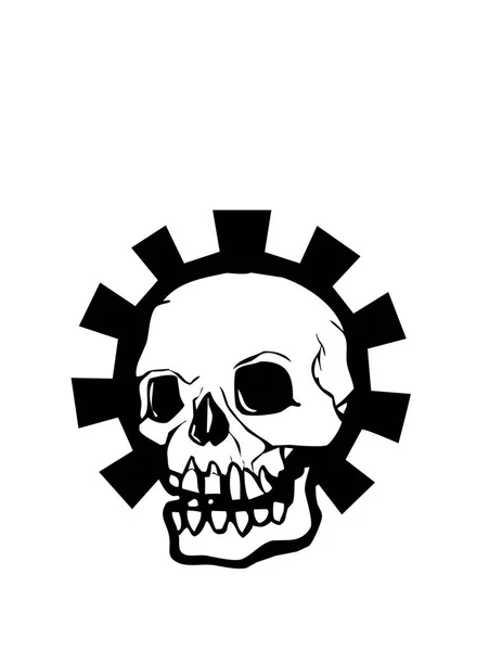 Skull Icon Vector Illustration — Stock Vector