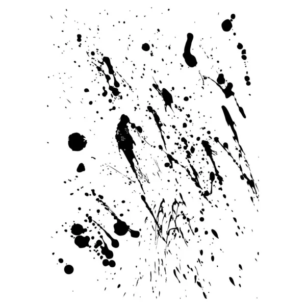 Abstracte Achtergrond Met Zwarte Penseelstreken Grunge Vector — Stockvector