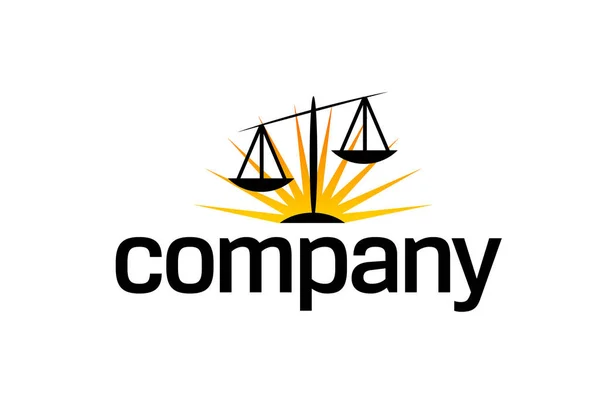 Company Logo Black Background — Stock Vector