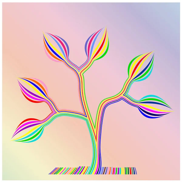 Illustration Vectorielle Fond Floral Abstrait — Image vectorielle