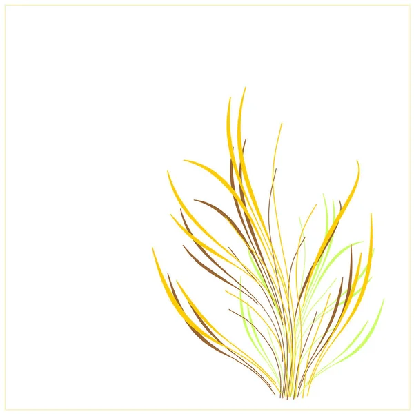 Векторная Иллюстрация Ветви Травы — стоковый вектор