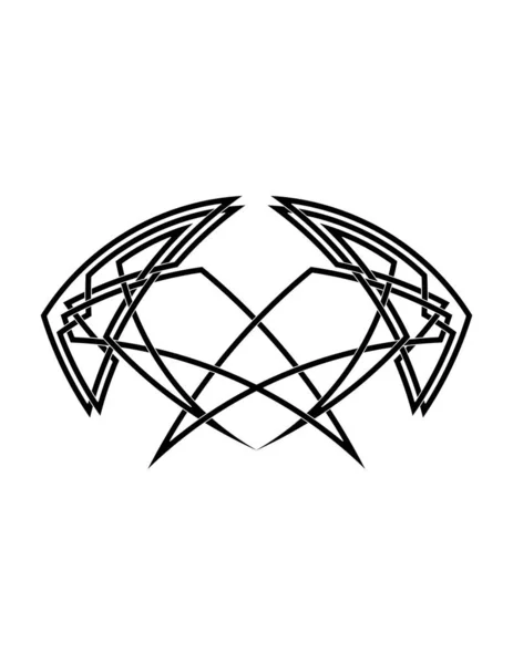 Abstrakt Geometrisk Symbol Logotyp Vektor Grafik — Stock vektor