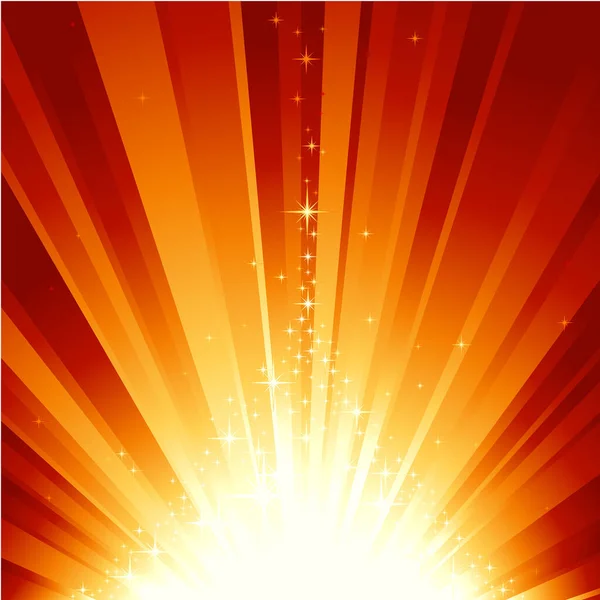 Fond Abstrait Avec Les Rayons Soleil — Image vectorielle