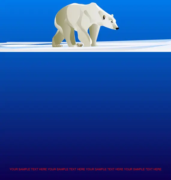 Ведмідь Снігу Векторні Ілюстрації — стоковий вектор