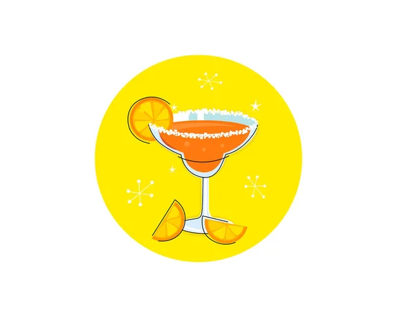 Design Ilustração Vetorial Cocktail — Vetor de Stock