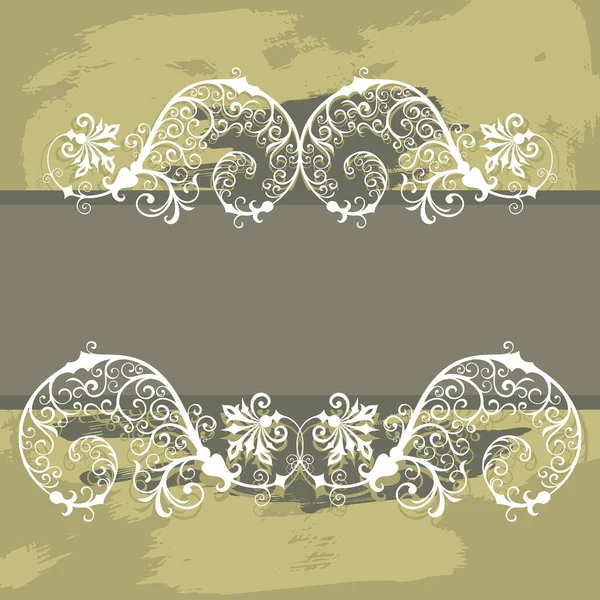 ヴィンテージの花の装飾 抽象的な背景 ベクトルイラスト — ストックベクタ
