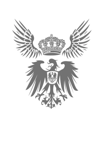 Emblema Araldico Araldico Vettore — Vettoriale Stock