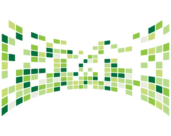 Abstracte Groene Vierkanten Vector Achtergrond — Stockvector