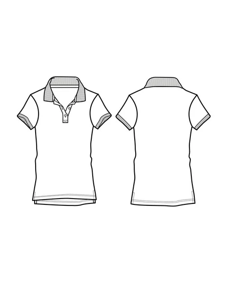 Camisa Hombres Ilustración Vector Boceto Moda — Vector de stock