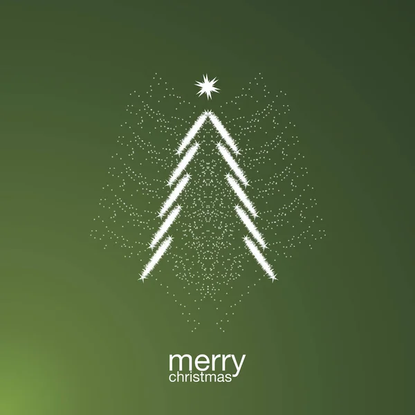 Ikona Vánočního Stromu Vektorová Ilustrace — Stockový vektor