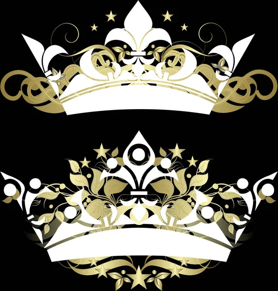 皇家设计的皇冠 — 图库矢量图片