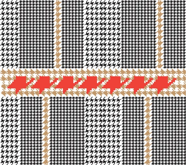 Seamless Pattern Checkered Fabric — Stock Vector