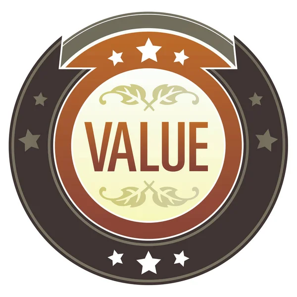 Value Web Label Button — Stock Vector