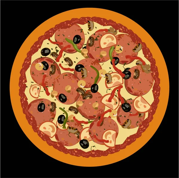 Pizza Talerzu — Wektor stockowy