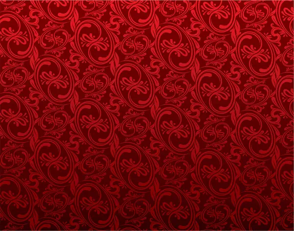Fond Floral Rouge Modèle Sans Couture Pour Conception — Image vectorielle