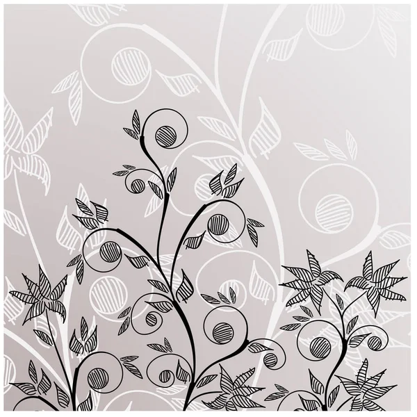Vektorillustration Blumen Hintergrund Mit Blumen — Stockvektor