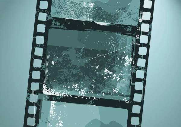 柔らかい線が付いているグラウンジのフィルムの背景 — ストックベクタ