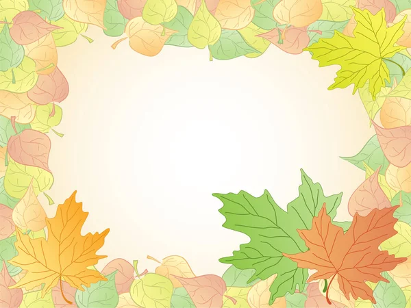 Осенние Листья Фона Вектор — стоковый вектор
