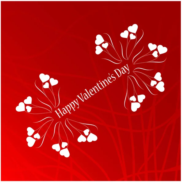 Tarjeta Feliz Día San Valentín — Archivo Imágenes Vectoriales