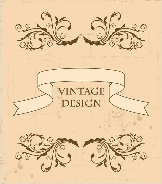 Beautiful Abstract Vintage Decorative Background — Stock Vector